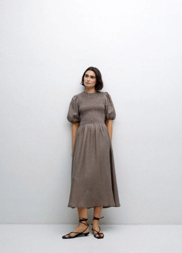 Yerse Barcelona Gathered Dress
