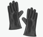 Yerse 100% Black Leather Gloves