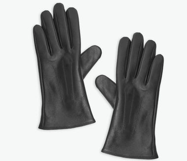 Yerse 100% Black Leather Gloves