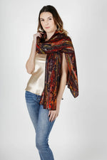 Carmen Kirstein NZ inspired silk scarf - Thermal Activity