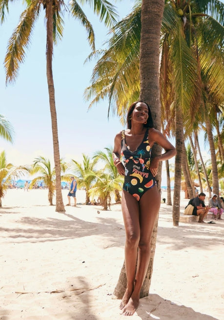 Cabana Twist One Piece Swimsuit - Brasil Black