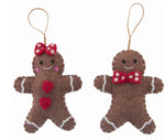 Pashom Gingerbread Girl and Boy Christmas Tree Decorations