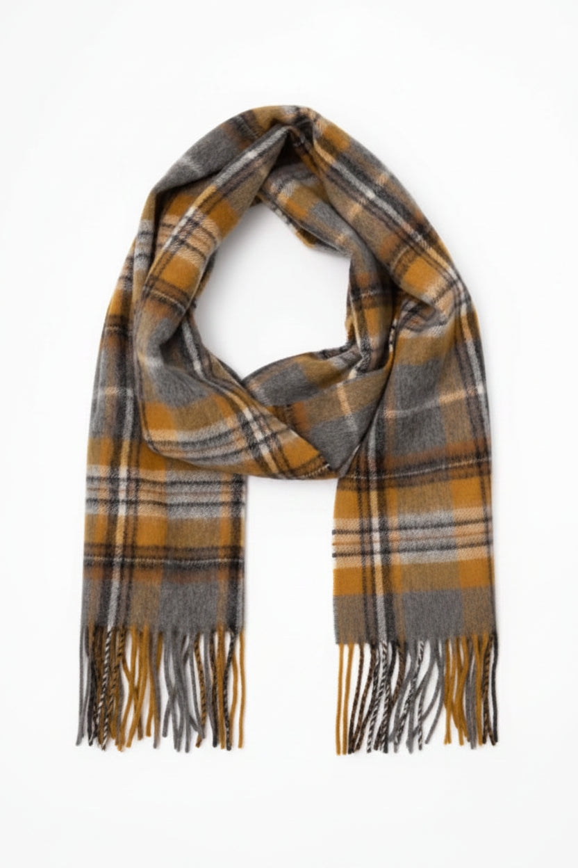 Serephina 100% Wool Scarf from Stilen NZ- Burnt Mustard