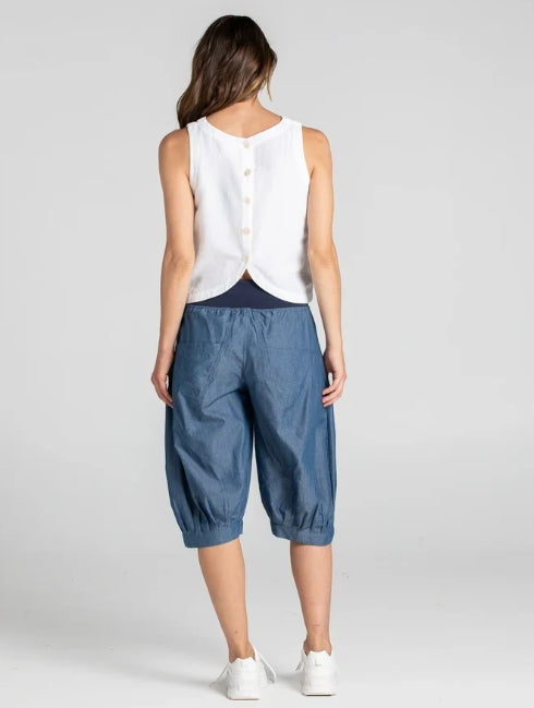 Boom Shankar Jada Short Basic - Blue Chambray