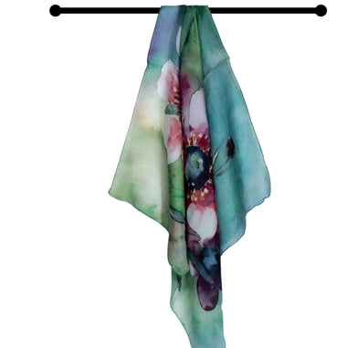 Silk neck scarf - Orchid