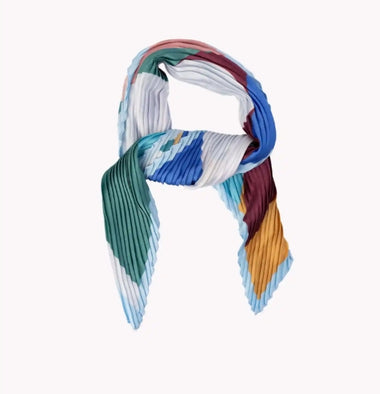 Cosima Pleated Neck Scarf from Stilen NZ – Blue