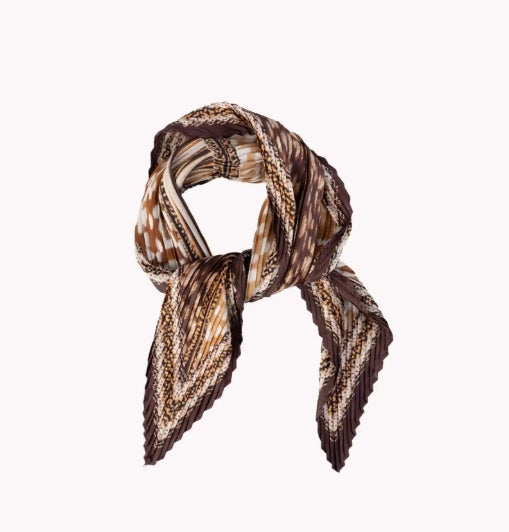 Deedee Pleated Neck Scarf from Stilen NZ – Chocolate
