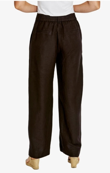 Elle Wide Leg Pant in Chocolate