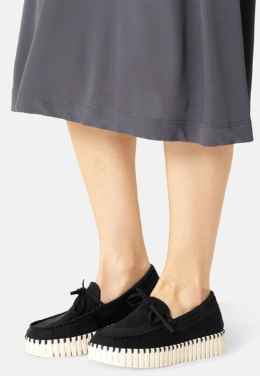 Ilse Jacobson Hornbæk Tulip Sailor Shoe - Black Pearled Ivory