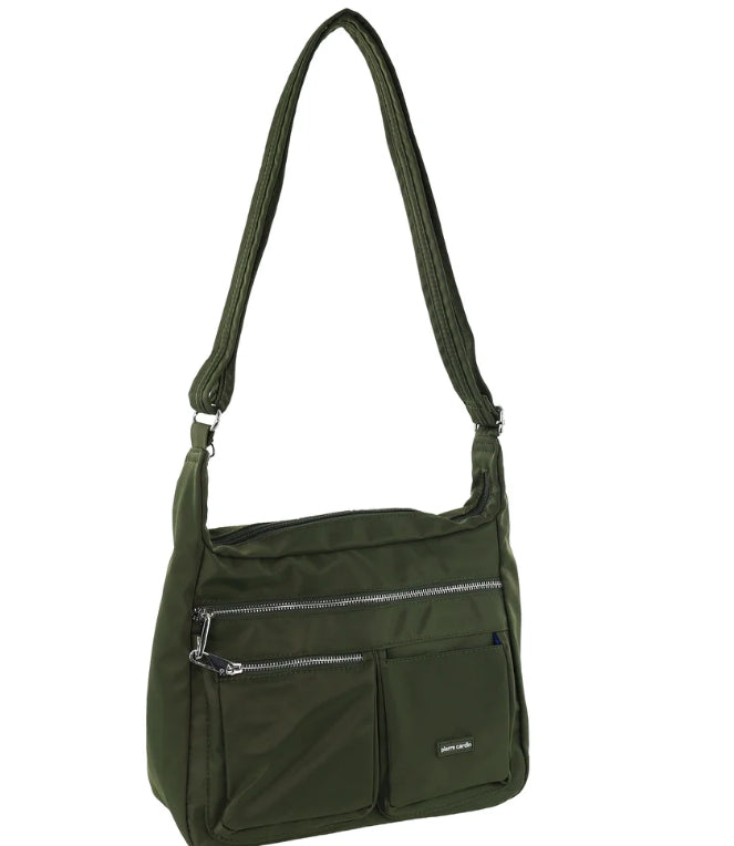 Pierre Cardin Anti theft travel bag - Olive Green PC2998