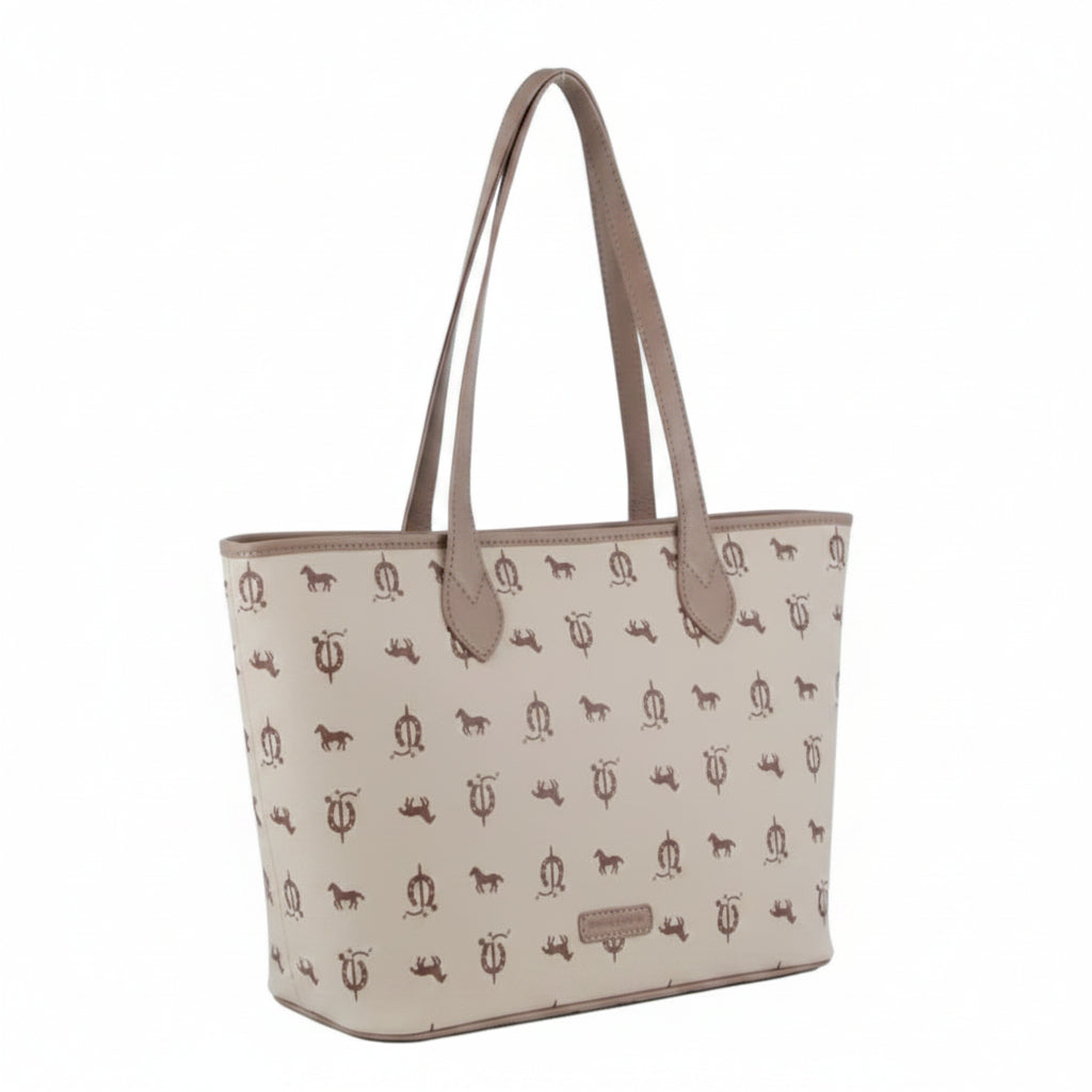 Pierre Cardin Vegan Leather Logo Tote PC3846 - Beige