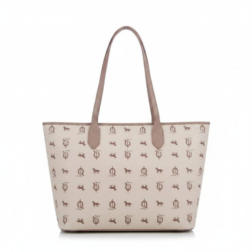 Pierre Cardin Vegan Leather Logo Tote PC3846 - Beige