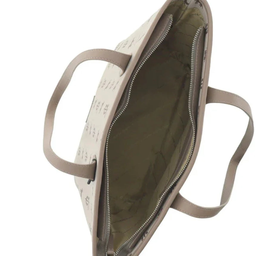 Pierre Cardin Vegan Leather Logo Tote PC3846 - Beige