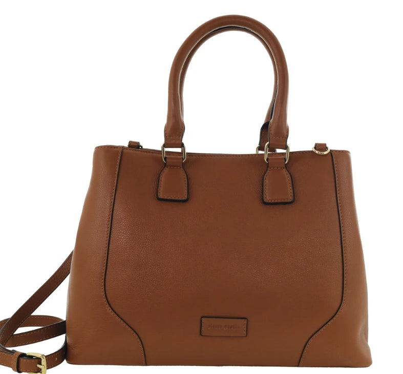 Pierre Cardin Leather Tote Bag PC4049 - Tan