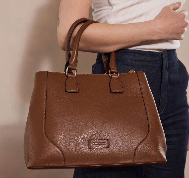 Pierre Cardin Leather Tote Bag PC4049 - Tan