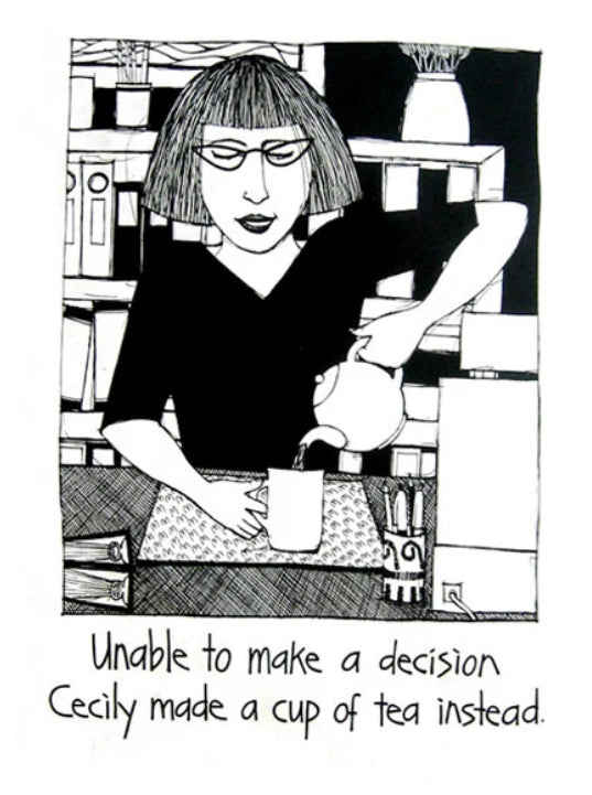 Cecily Tea Towel - Cup of tea