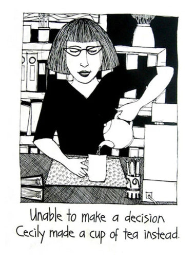 Cecily Tea Towel - Cup of tea