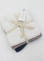 Wash Cloths set of 3 - Navy Set