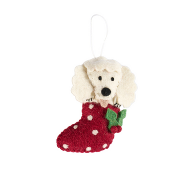 Pashom Poodle in Stocking decoration