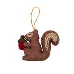 Pashom Hanging Christmas squirrel with acorn