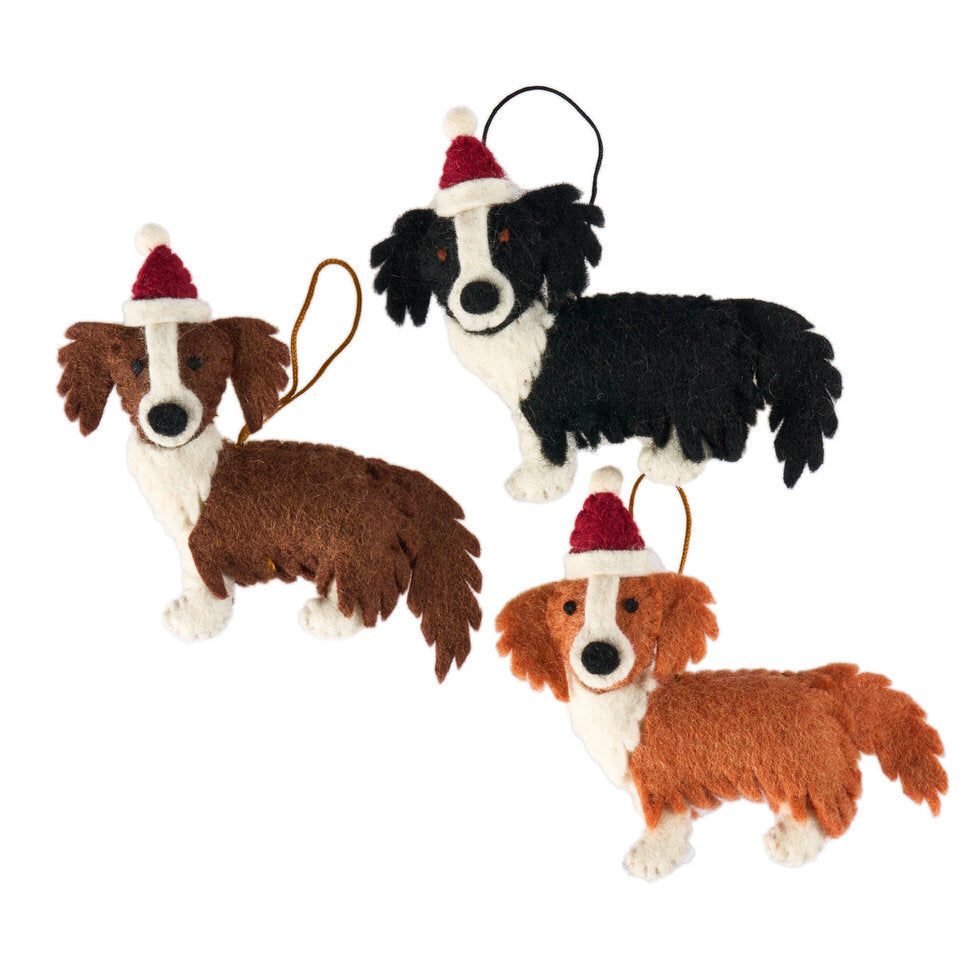 Pashom Border Collie hanging decoration