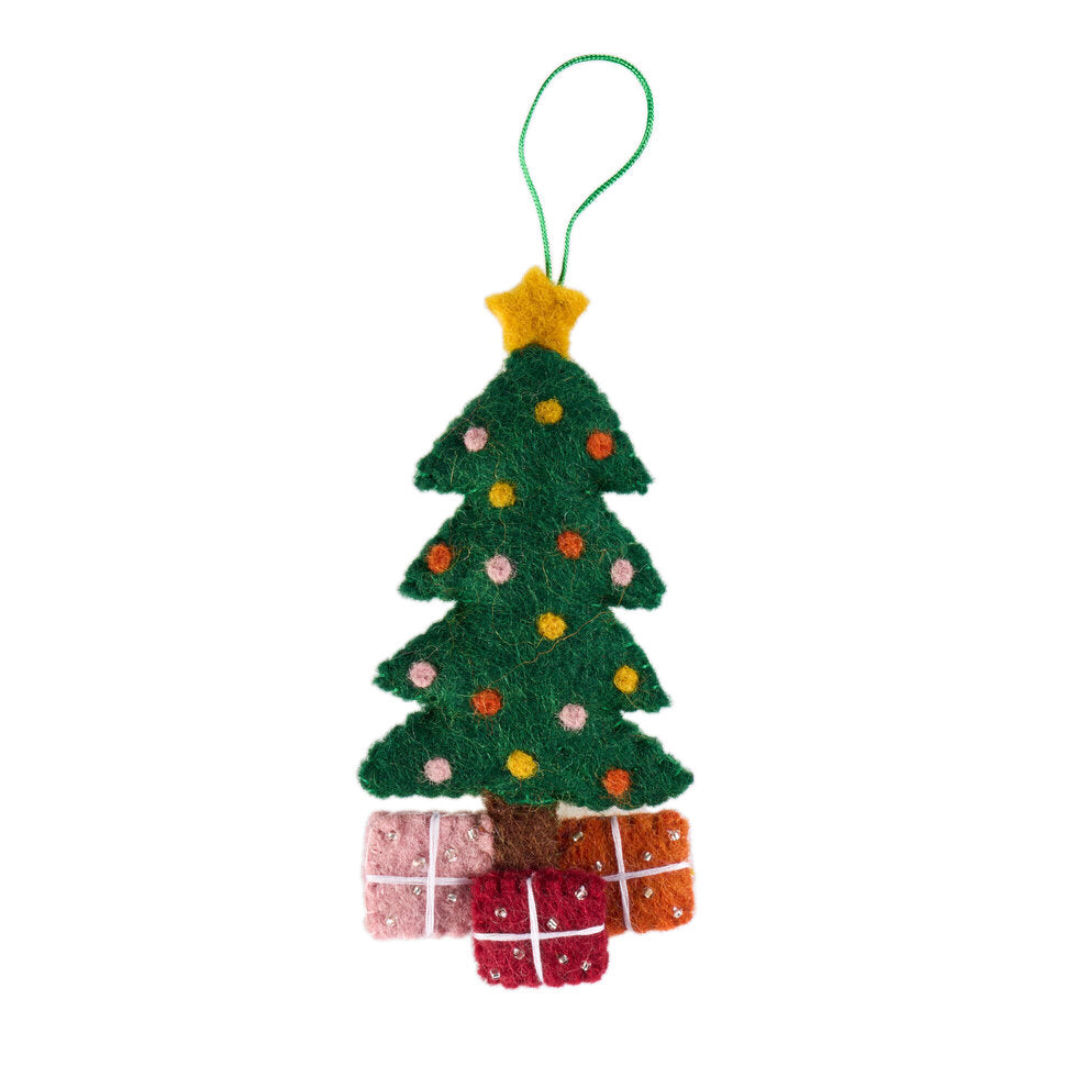 Pashom Christmas Tree with presents Hanging Decoration