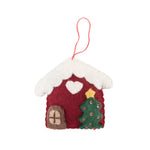 Pashom Christmas House with Tree Hanging Decoration