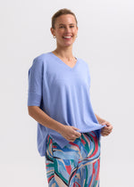 Zacket & Plover Silk blend Pointelle Shoulder Top