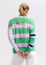 Zacket & Plover Blah Blah Rugby Top - Pink