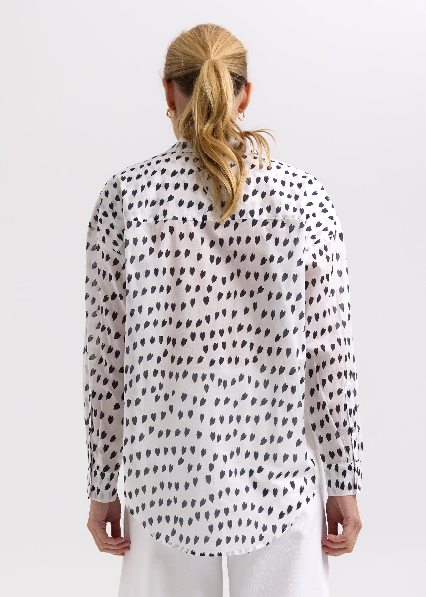 Zacket & Plover Cotton Voil White Love Shirt