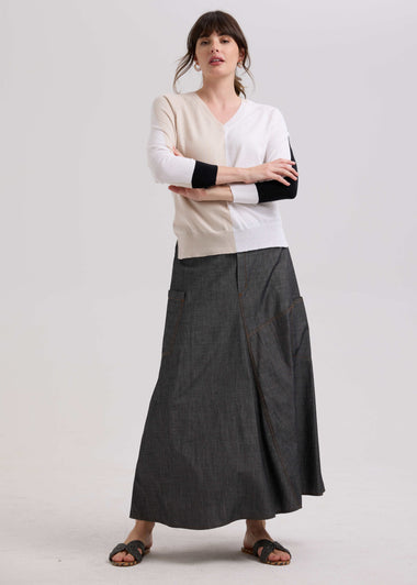 Zacket & Plover Industrial Denim Skirt
