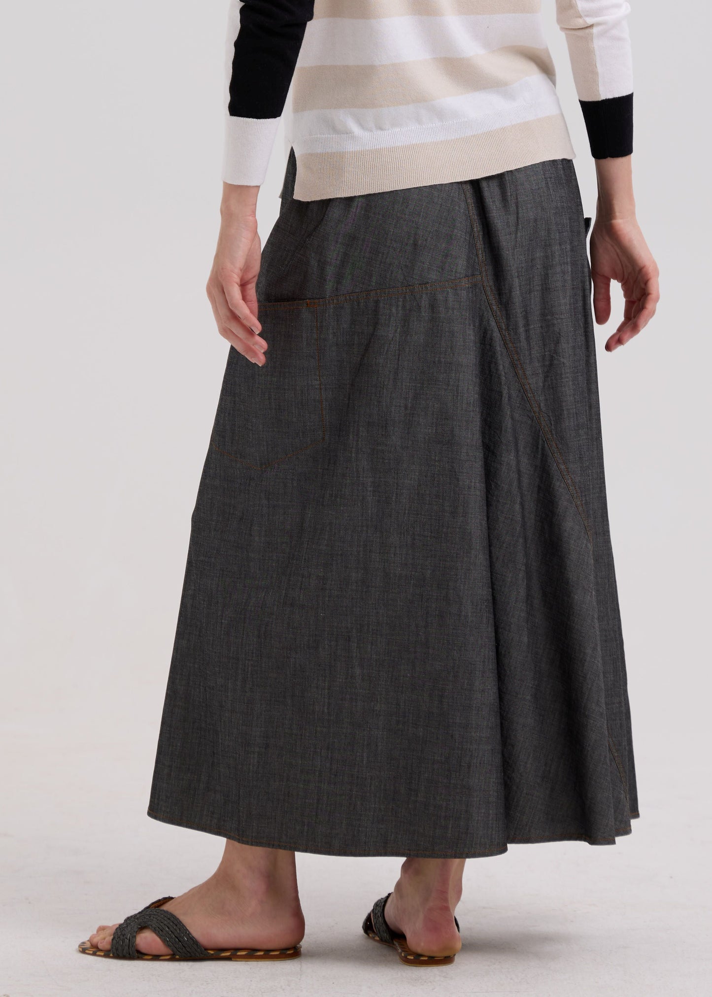 Zacket & Plover Industrial Denim Skirt