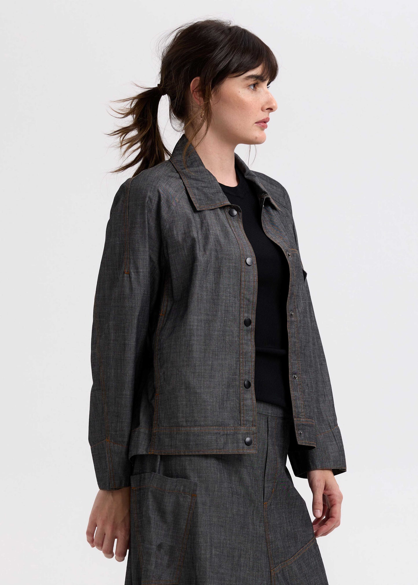 Zacket & Plover Industrial Denim Skirt