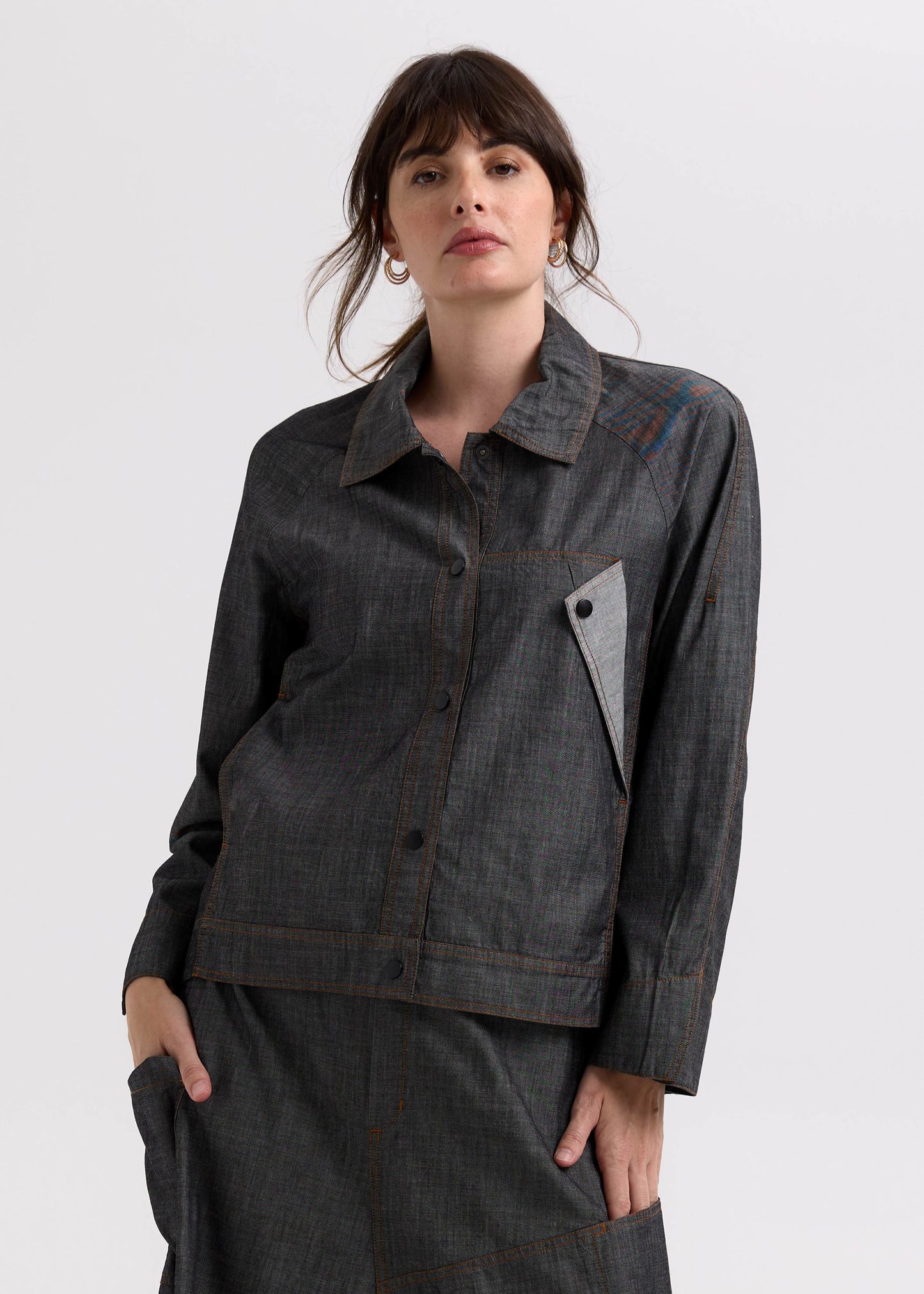 Zacket & Plover Industrial Denim Skirt