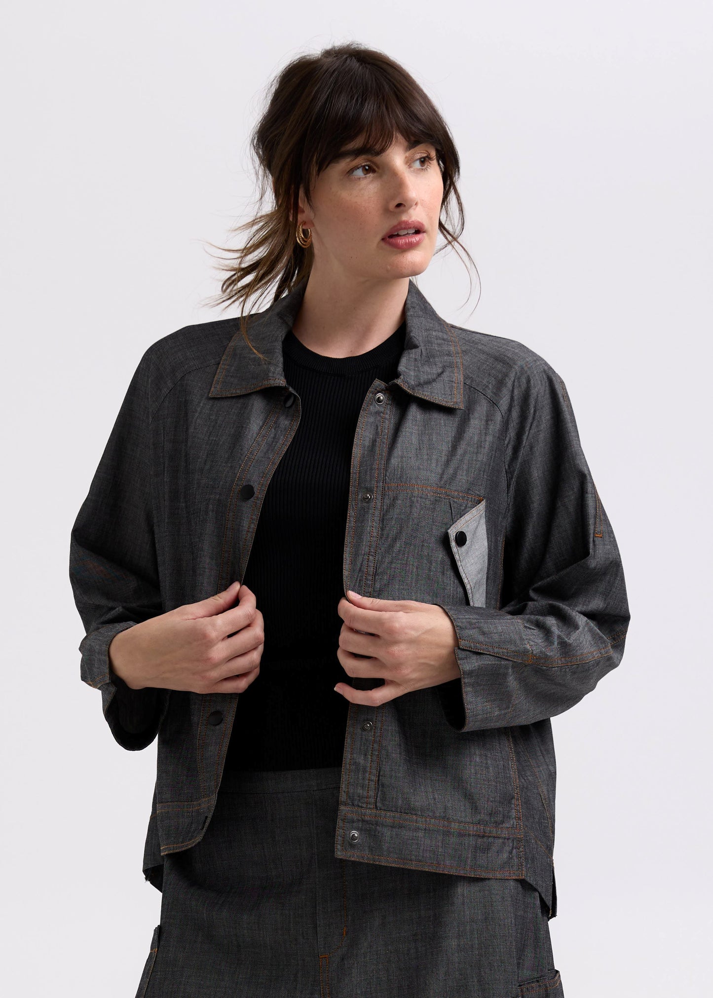 Zacket & Plover Industrial Denim Shacket