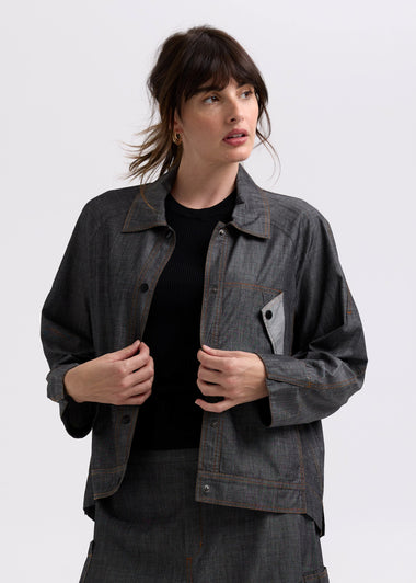 Zacket & Plover Industrial Denim Shacket