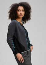 Z&P Dual Stitch Cardigan - Black