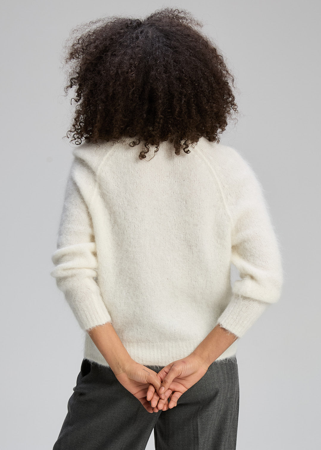Z&P Alpaca Cardi - White