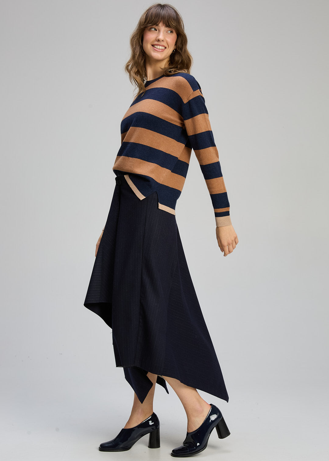 Z&P Stripe Clash Jumper - DS Denim colour