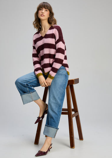 Z&P Cozy Kid Stripe V - Sugar Plum
