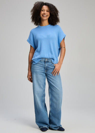 Z&P Sleeveless Crew essential top - Blueberry