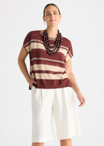 Zig Detail Top from Zacket & Plover - Sangria