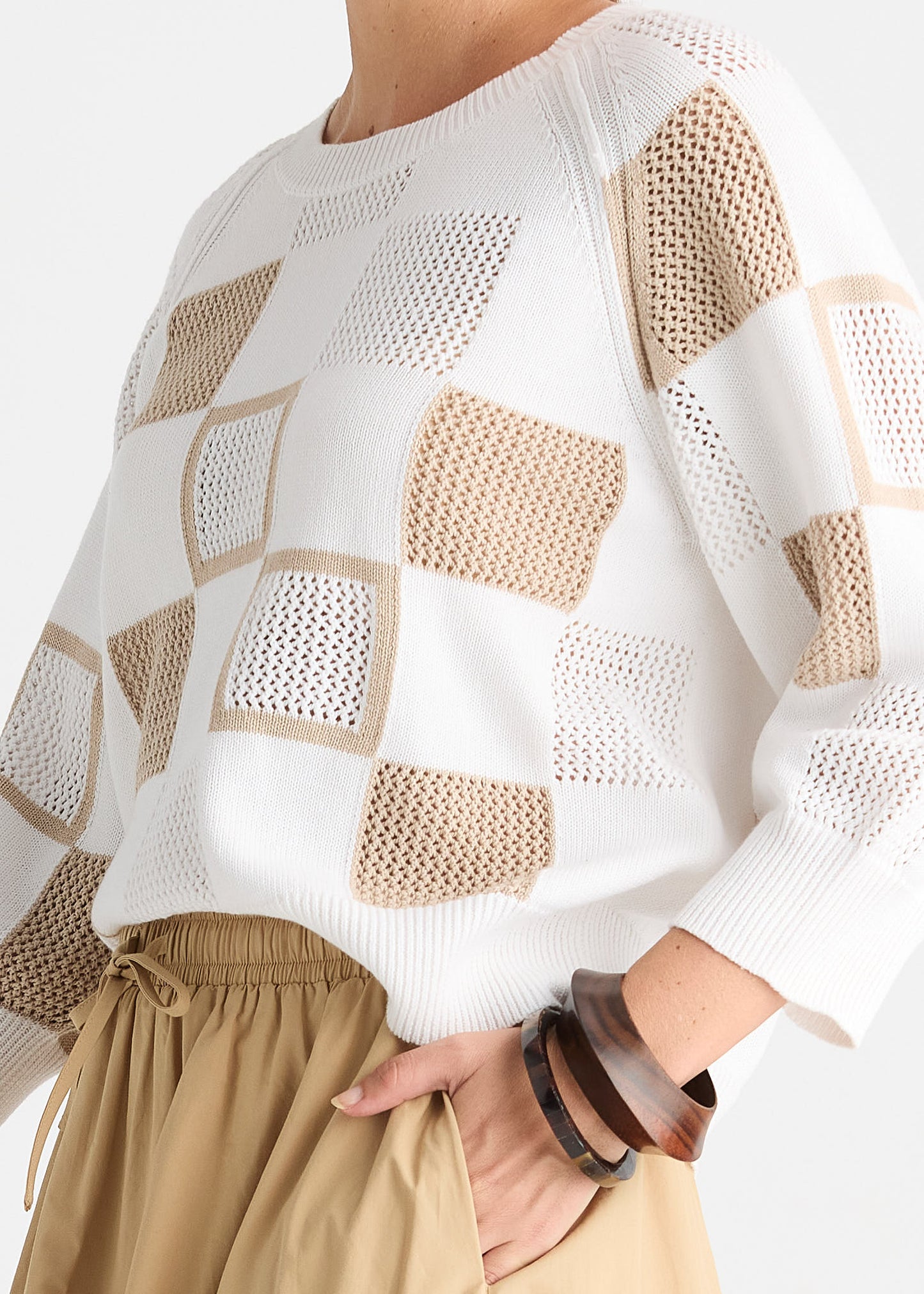 Patch Pointelle Top from Zacket & Plover