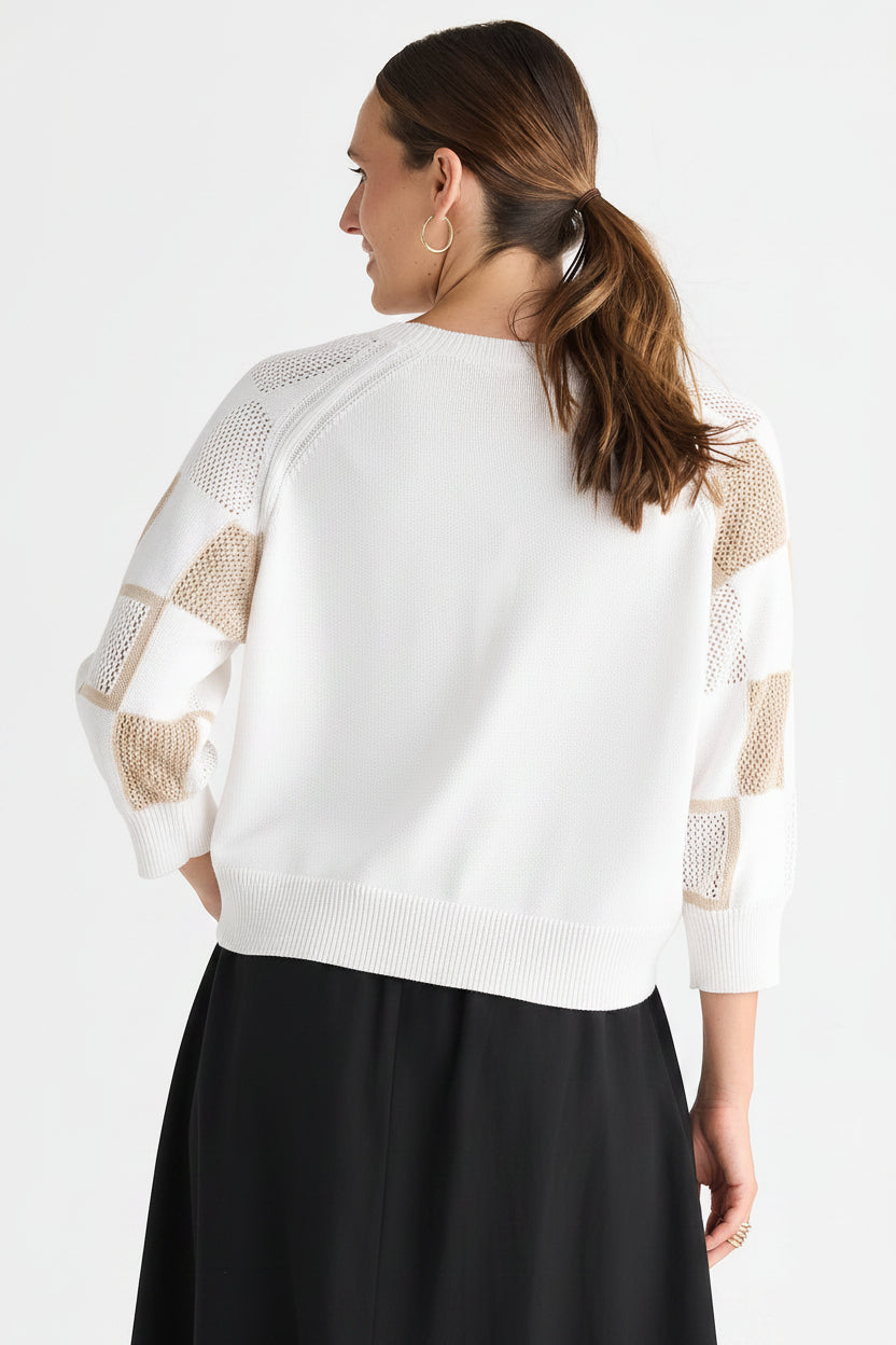 Patch Pointelle Top from Zacket & Plover