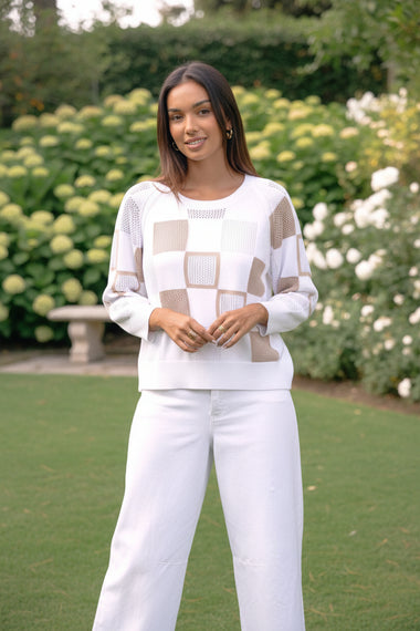 Patch Pointelle Top from Zacket & Plover