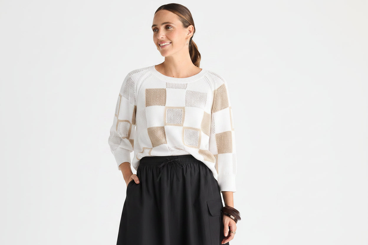 Patch Pointelle Top from Zacket & Plover
