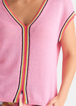 Crochet Trim Tank from Zacket & Plover - Begonia Park colour