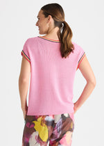 Crochet Trim Tank from Zacket & Plover - Begonia Park colour