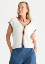Crochet Trim Tank from Zacket & Plover - White colour