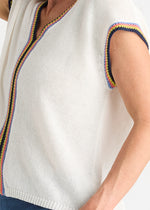 Crochet Trim Tank from Zacket & Plover - White colour